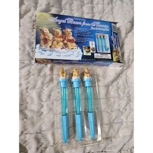 Vintage Angels Bears From Heaven Pen And Stamp Set Excalibur READ DESCRIPTION